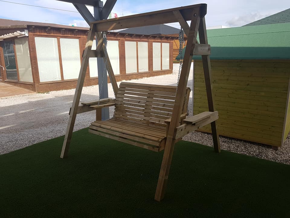 Columpios y Toboganes en madera