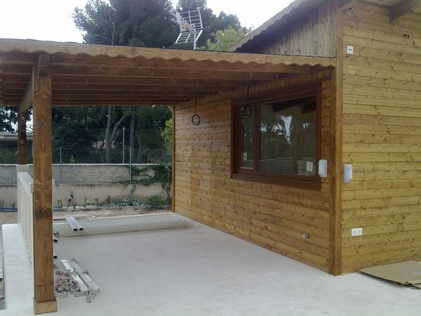 pergolas de madera para barbacoas