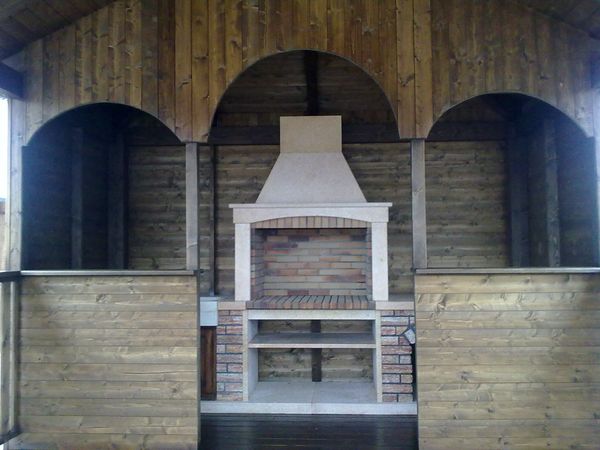 pergolas de madera para barbacoas