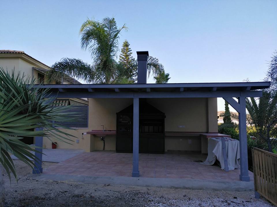 pergolas de madera para barbacoas