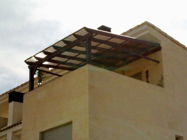 pergola de madera