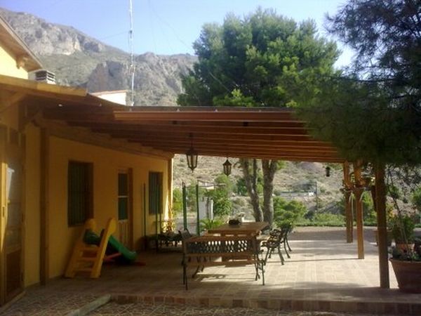 pergola de madera