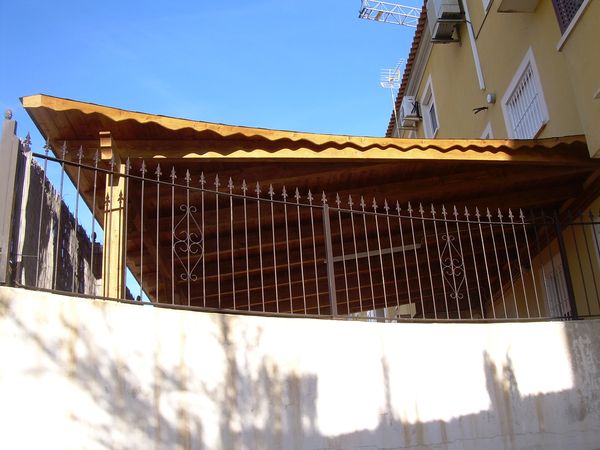 pergola de madera
