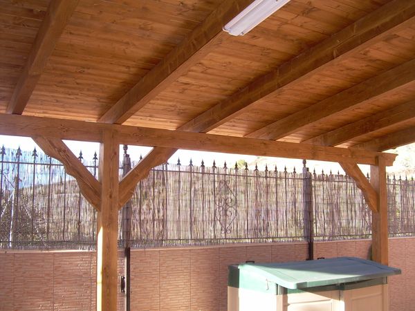 pergola de madera