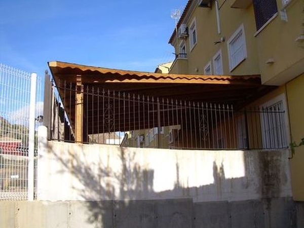 pergola de madera