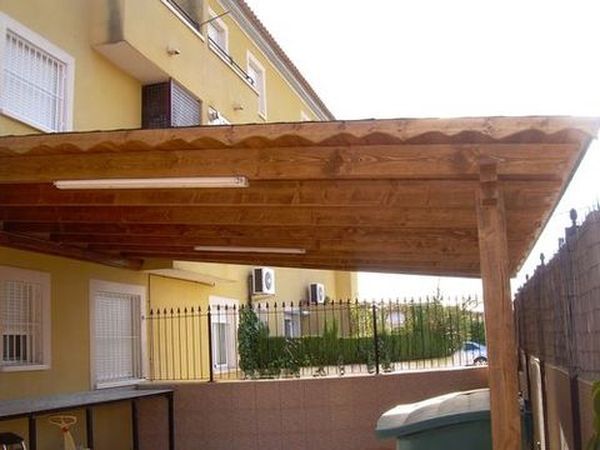 pergola de madera
