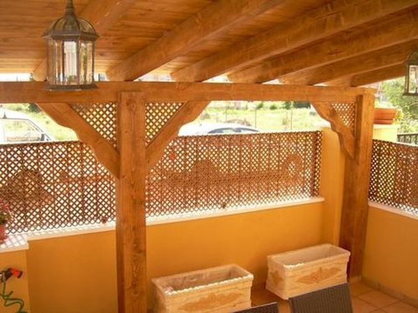 pergola de madera