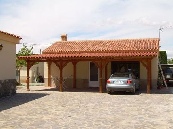 pergola de madera