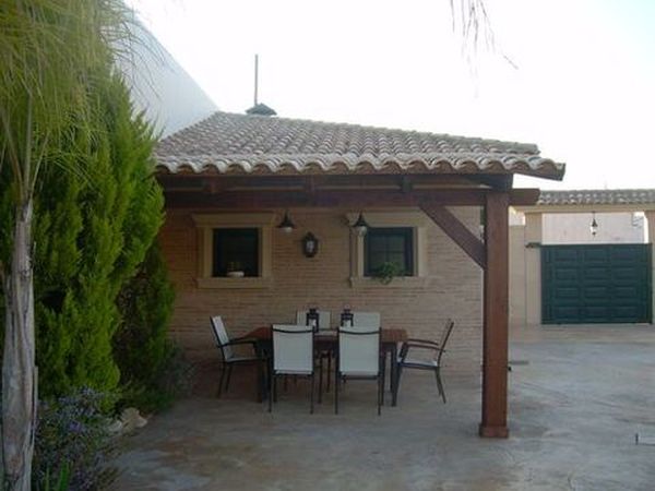 pergola de madera