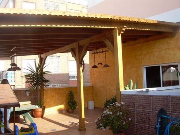 pergola de madera