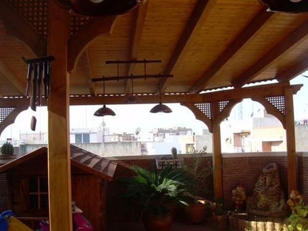 pergola de madera