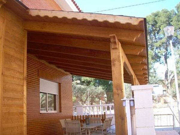 pergola de madera