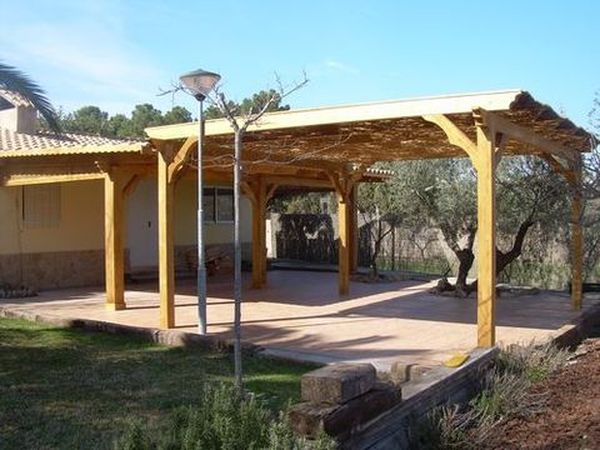 pergola de madera