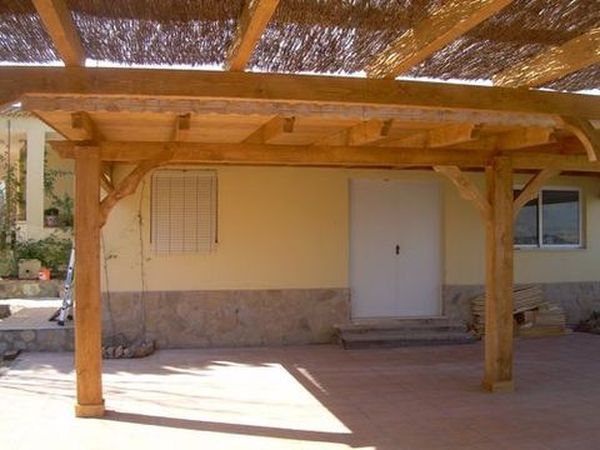 pergola de madera