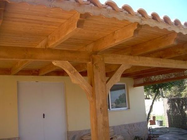 pergola de madera