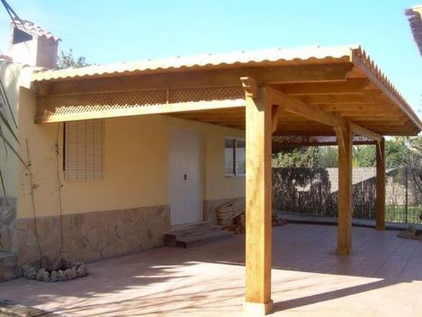 pergola de madera