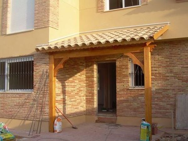 pergola de madera