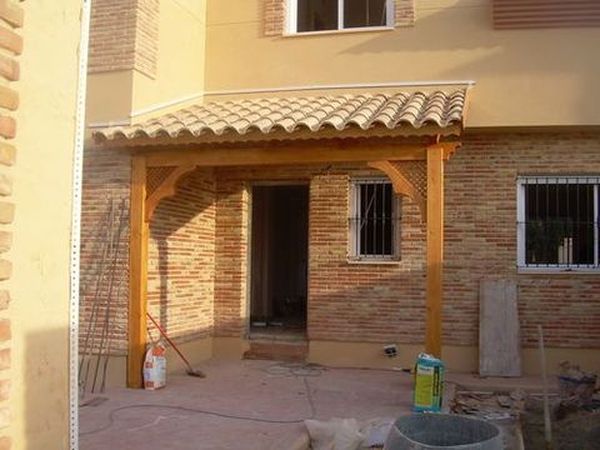 pergola de madera