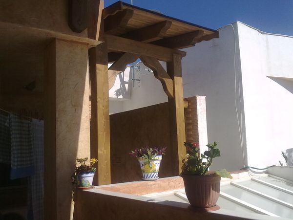 pergola de madera