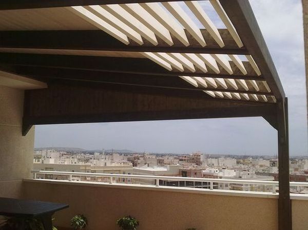 pergola de madera