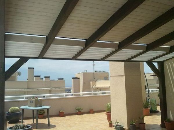 pergola de madera