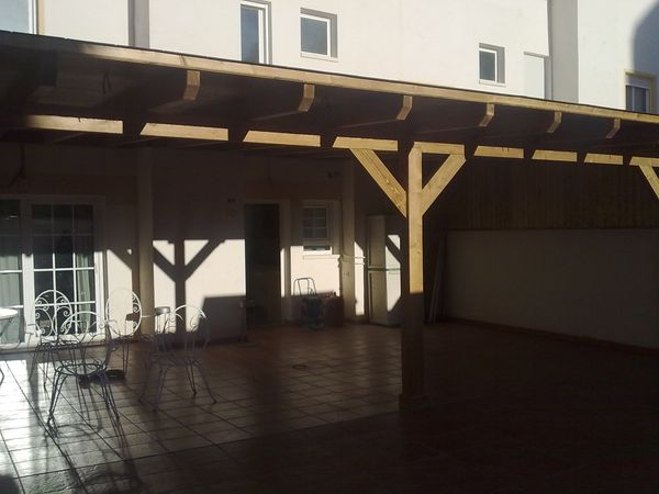pergola de madera