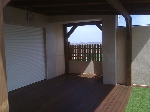 pergola de madera