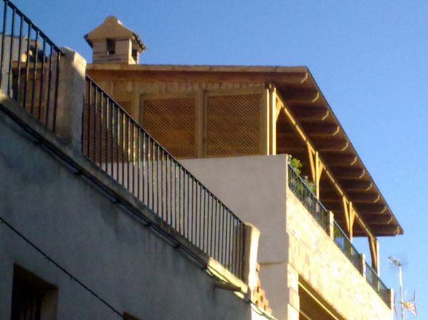 pergola de madera