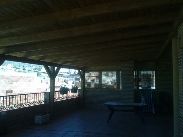 pergola de madera