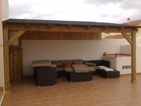 pergola de madera