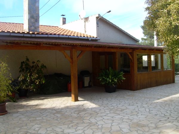 pergola de madera