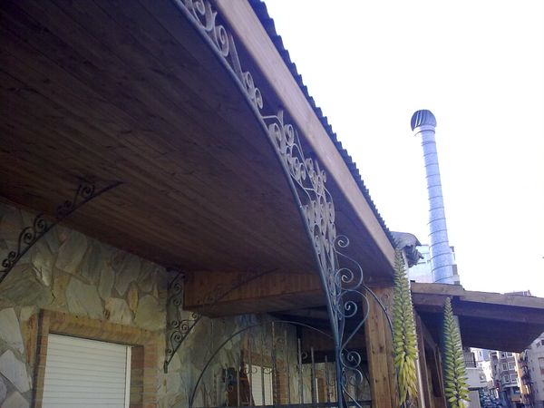 pergola de madera