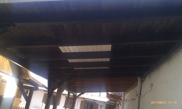 pergola de madera