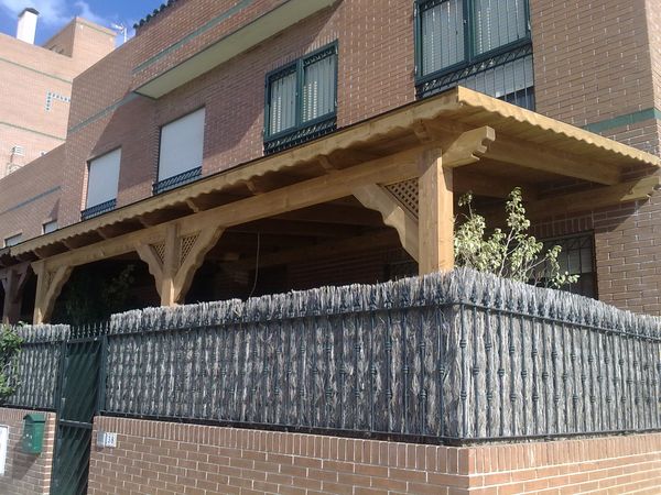 pergola de madera