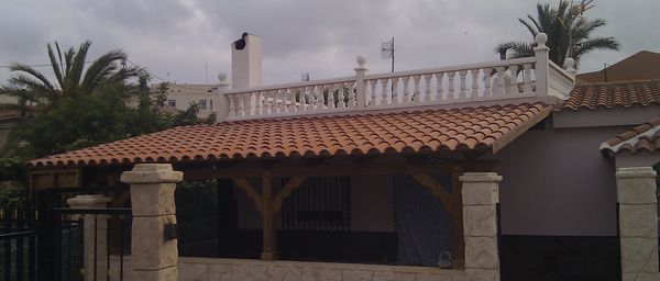 pergola de madera