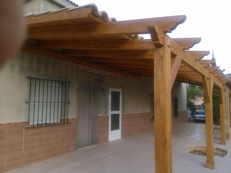 pergola de madera