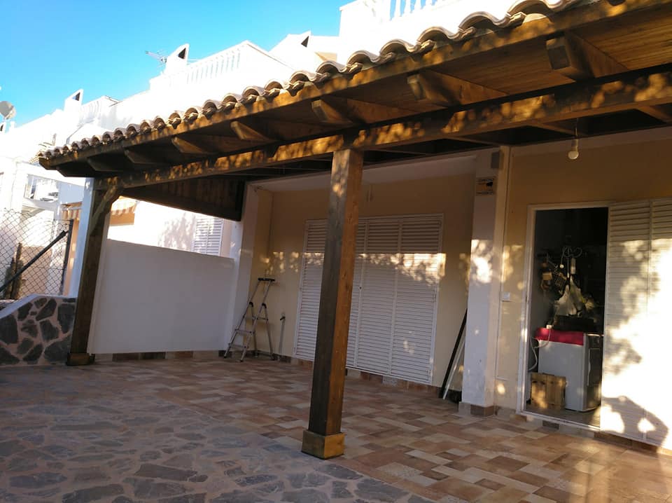 pergola de madera