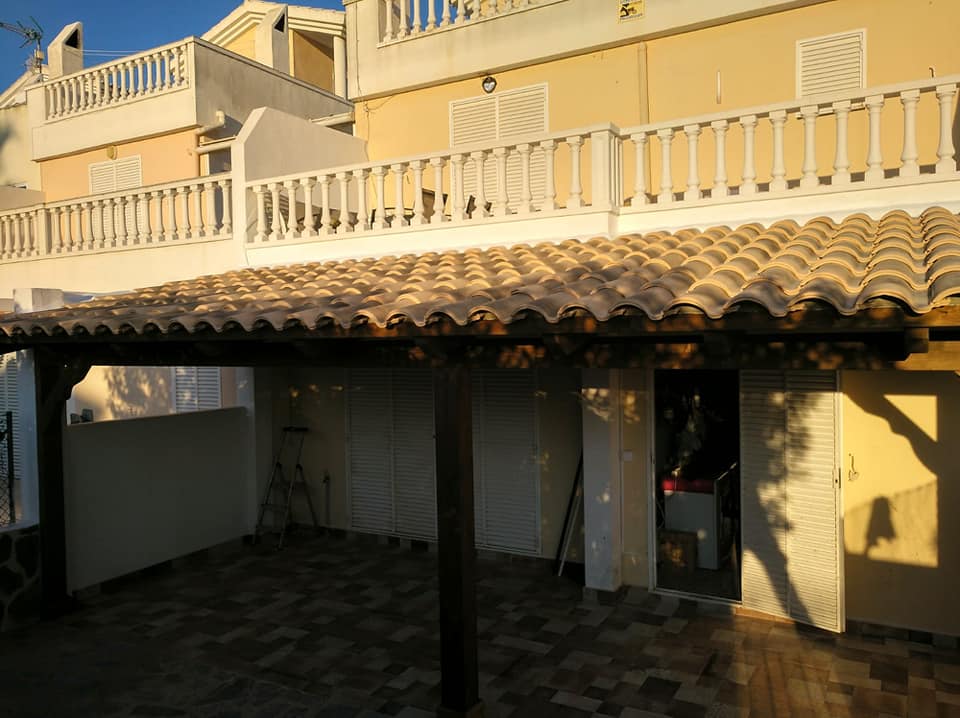 pergola de madera